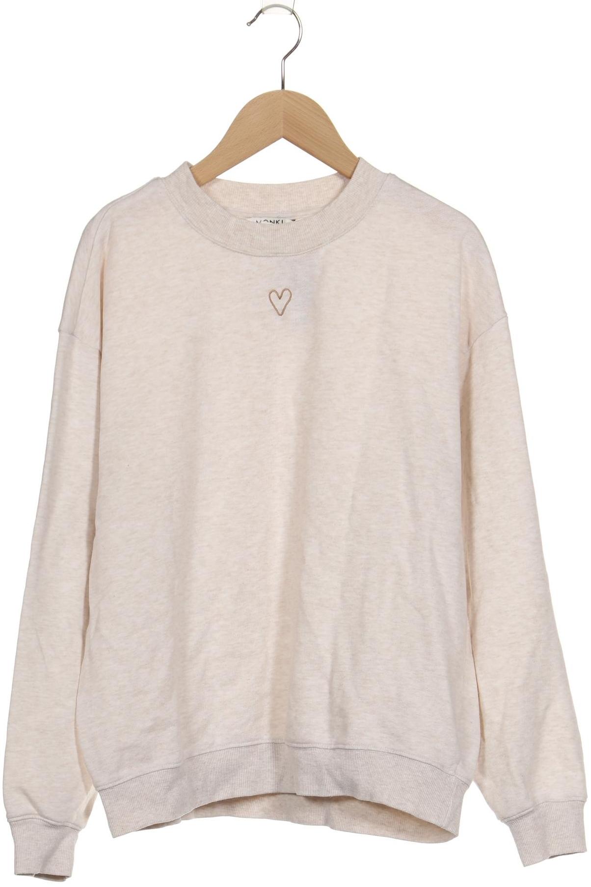 

Monki Damen Sweatshirt, beige, Gr. 36