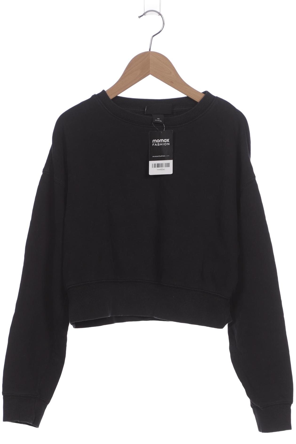 

Monki Damen Sweatshirt, schwarz, Gr. 34