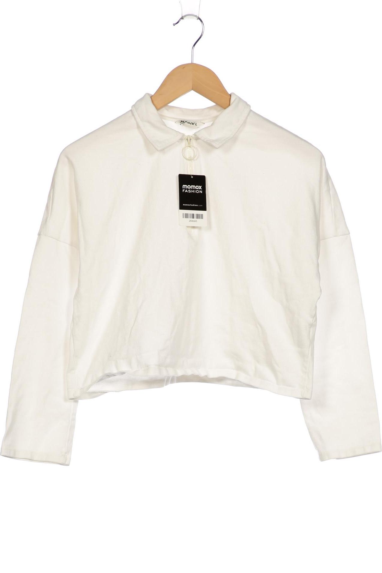 

Monki Damen Sweatshirt, weiß, Gr. 36