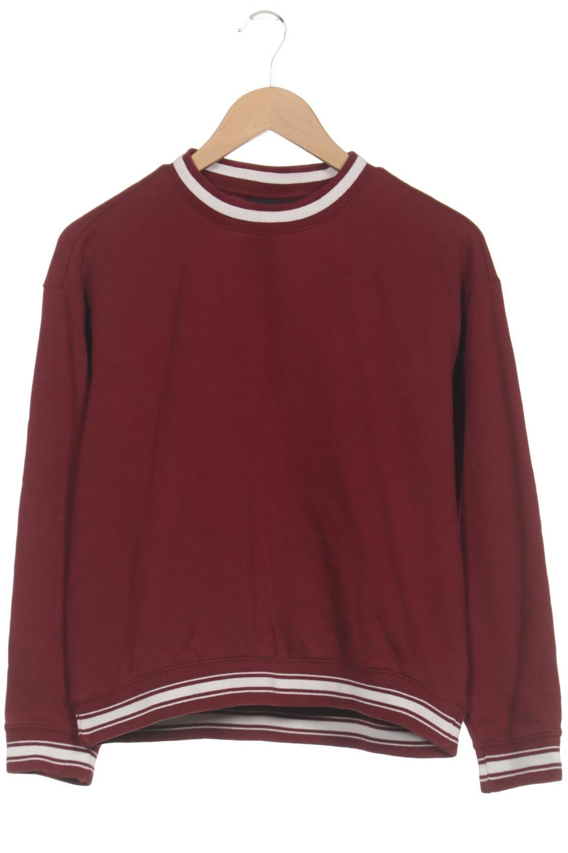

Monki Damen Sweatshirt, bordeaux, Gr. 34