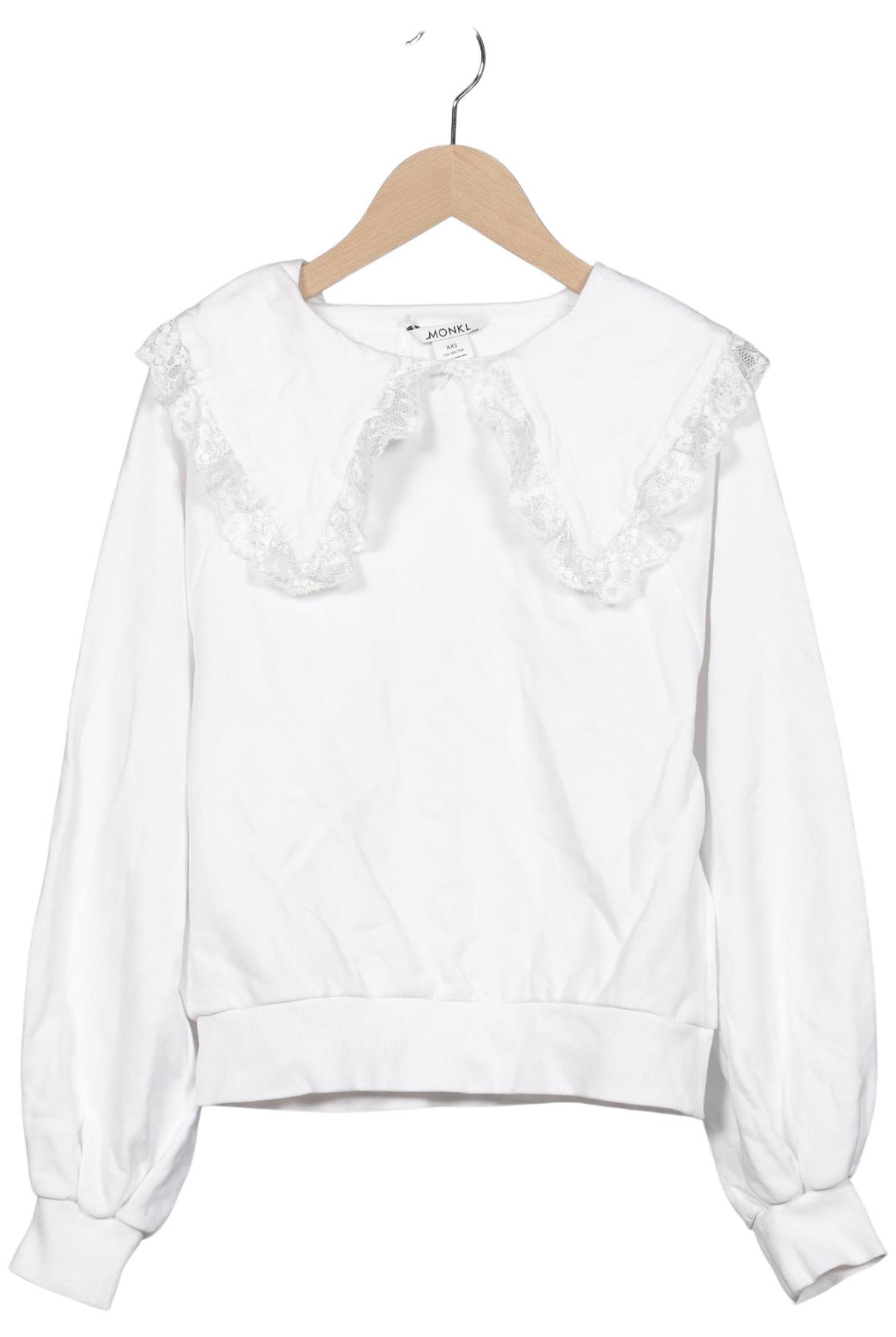 

Monki Damen Sweatshirt, weiß, Gr. 32