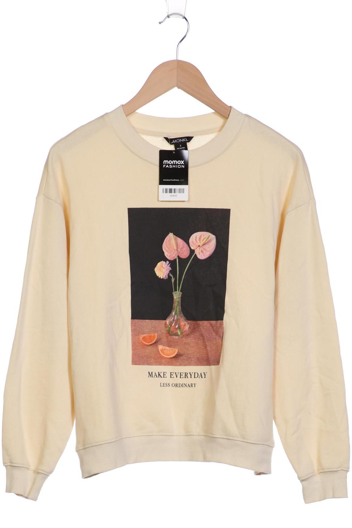 

Monki Damen Sweatshirt, cremeweiß, Gr. 36