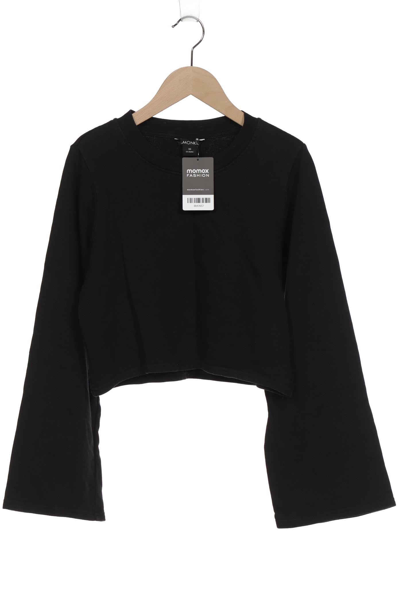 

Monki Damen Sweatshirt, schwarz, Gr. 34