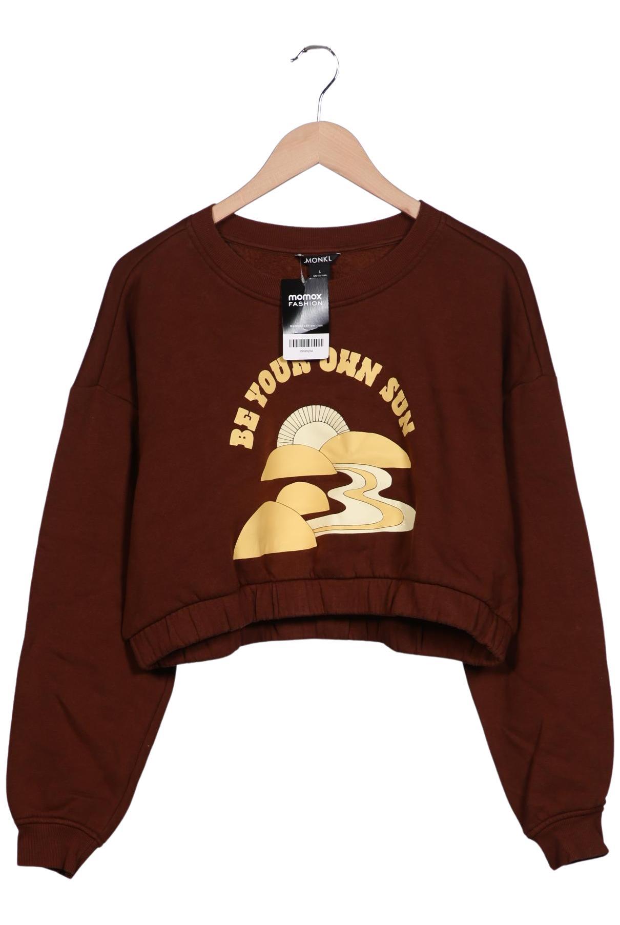 

Monki Damen Sweatshirt, braun, Gr. 42