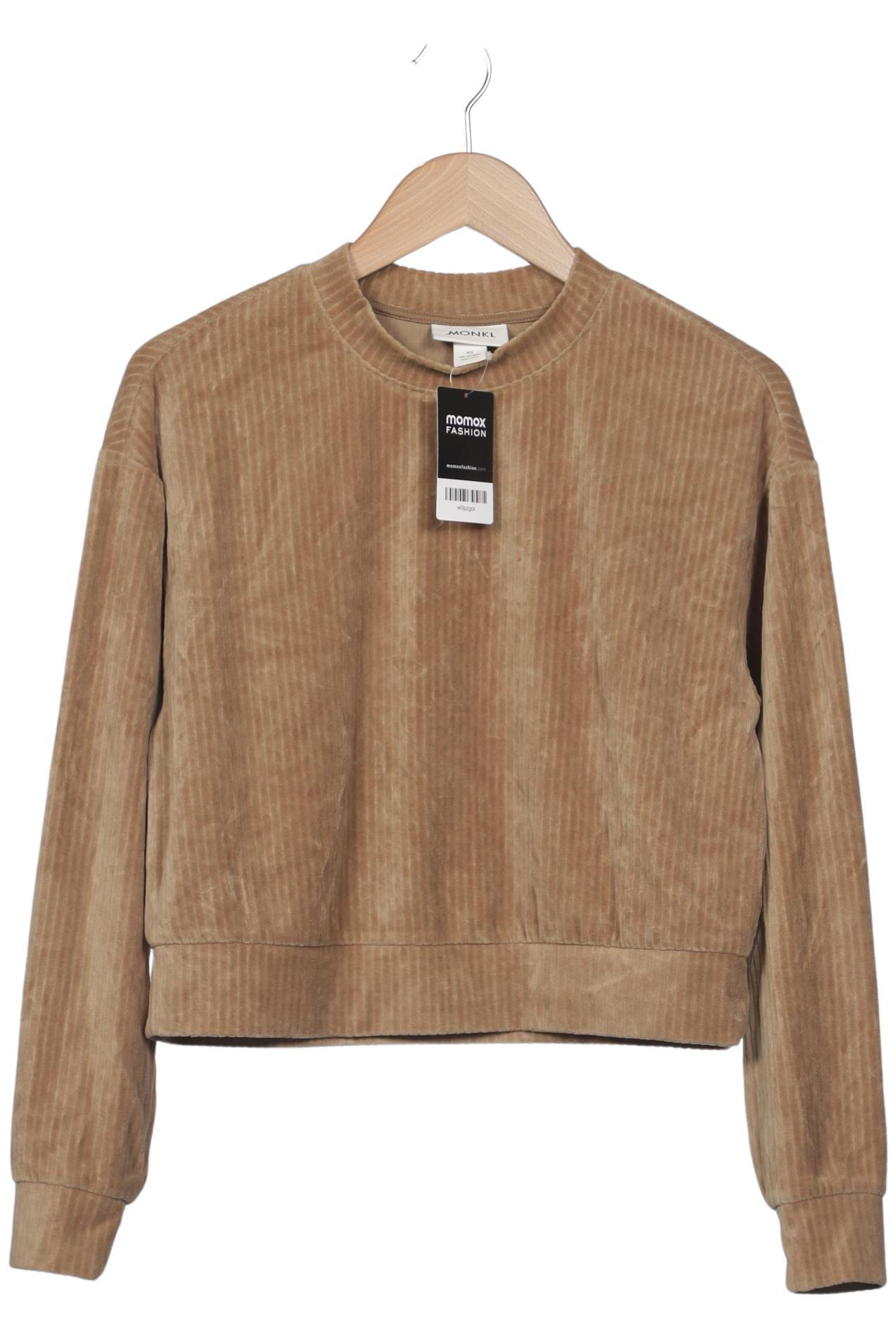 

Monki Damen Sweatshirt, beige, Gr. 34
