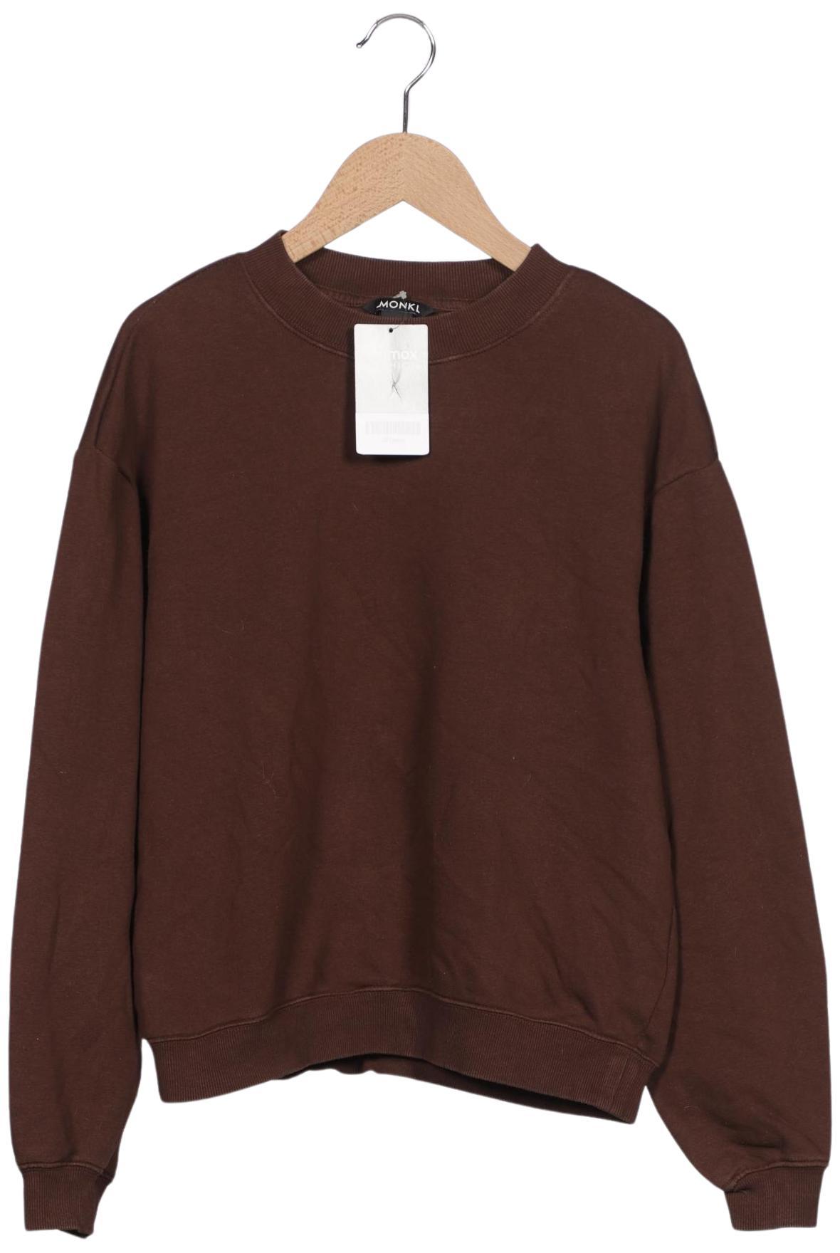 

Monki Damen Sweatshirt, braun, Gr. 34