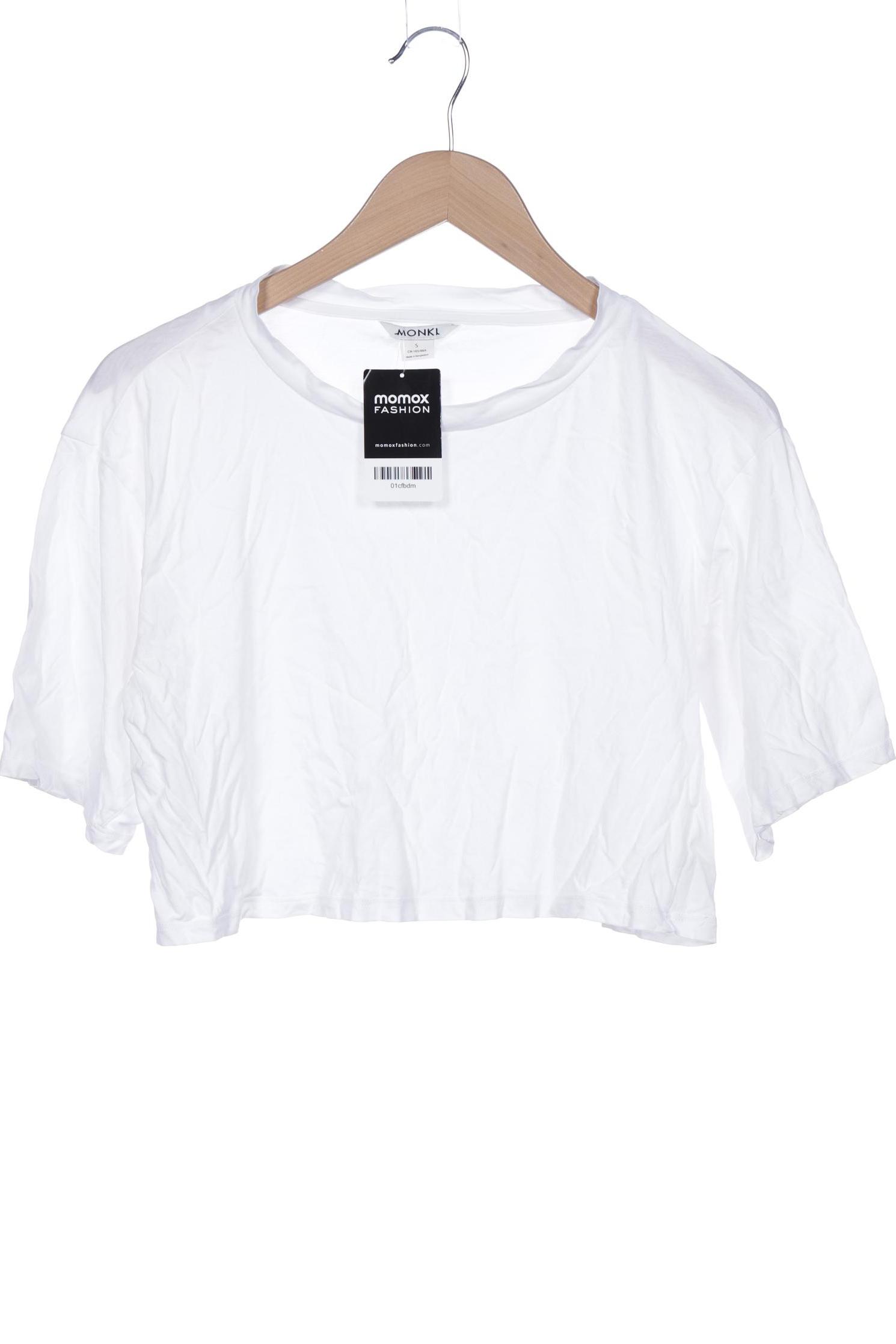 

Monki Damen T-Shirt, weiß, Gr. 36