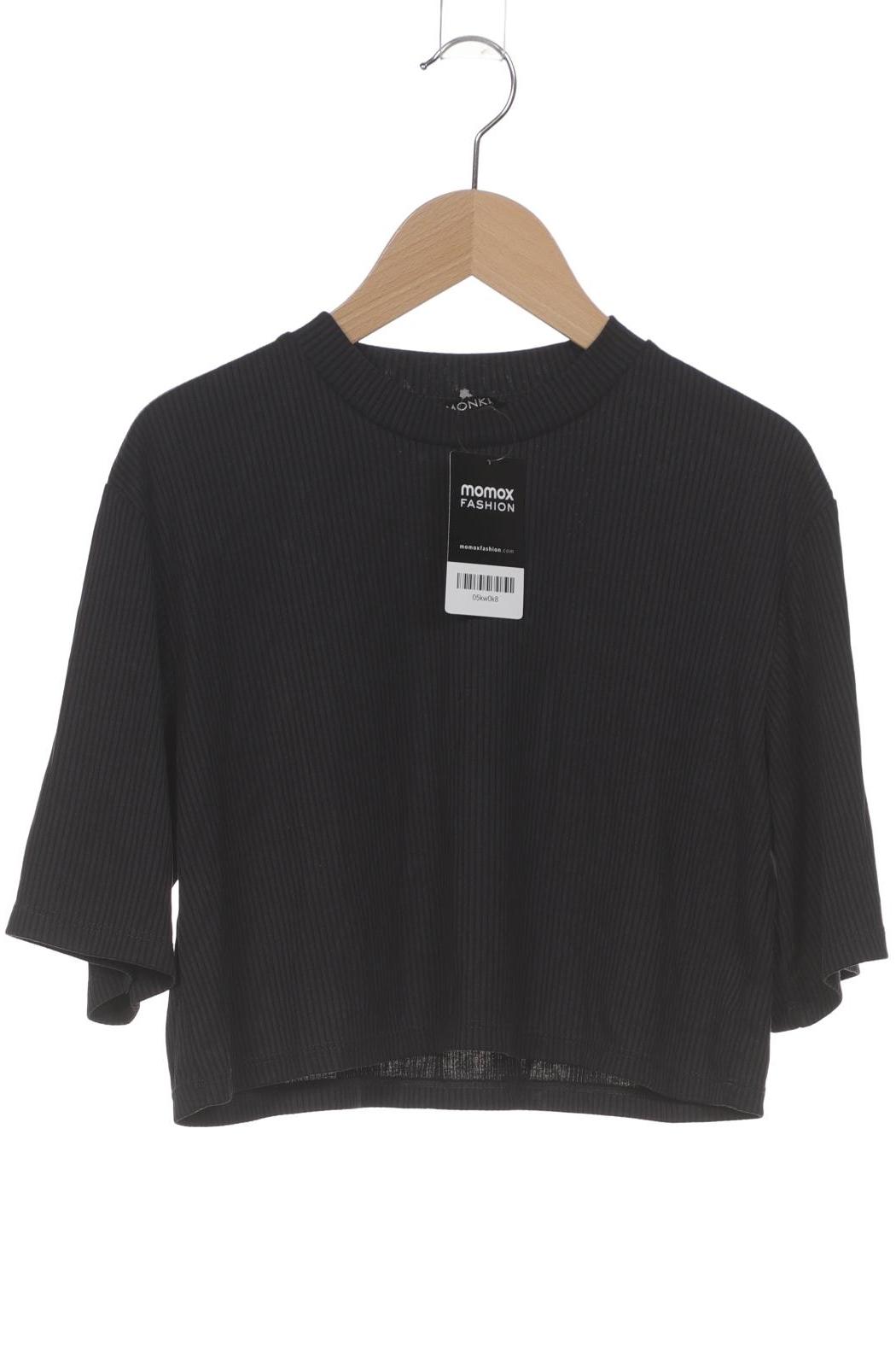 

Monki Damen T-Shirt, schwarz, Gr. 34