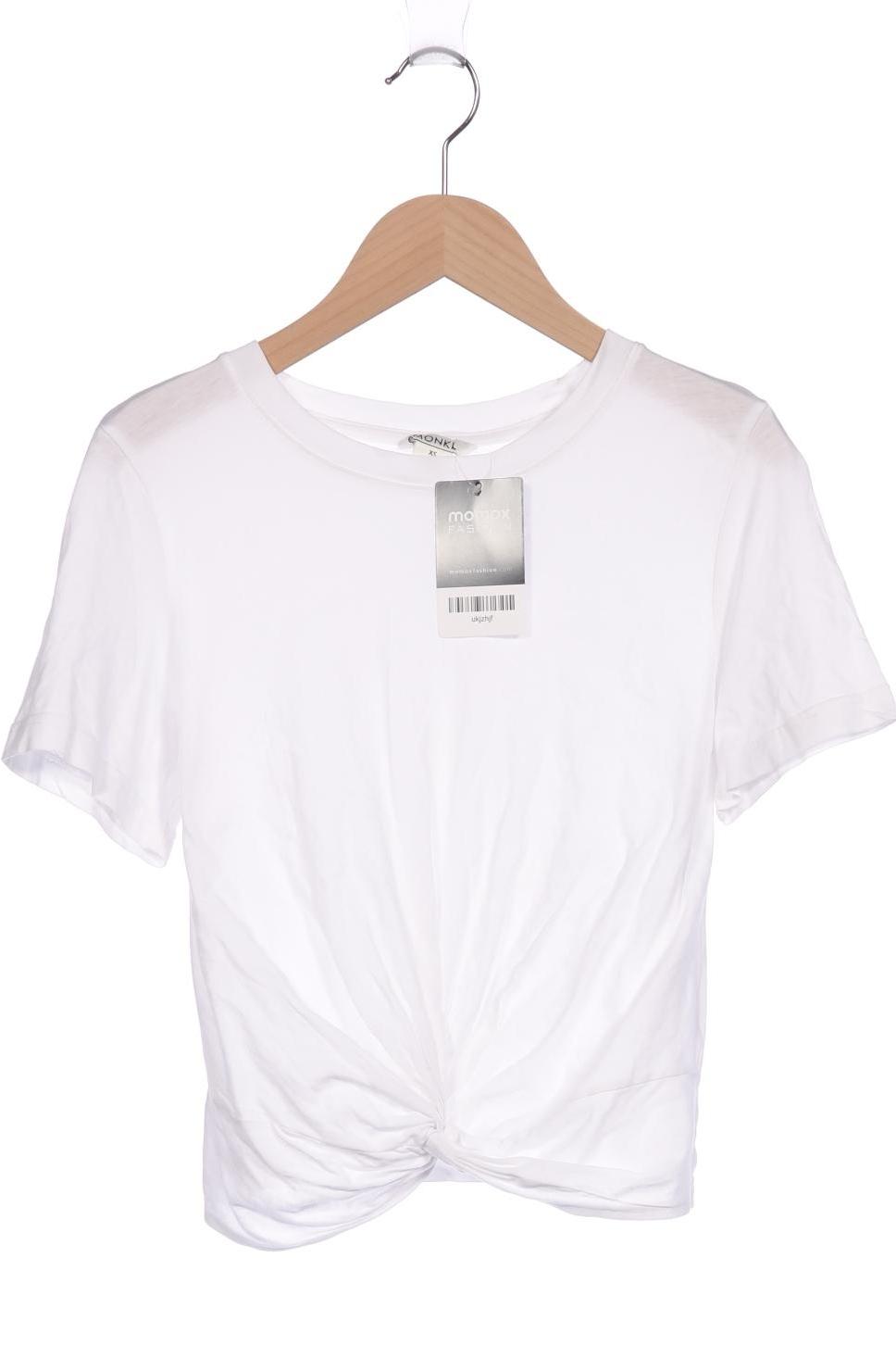 

Monki Damen T-Shirt, weiß, Gr. 34