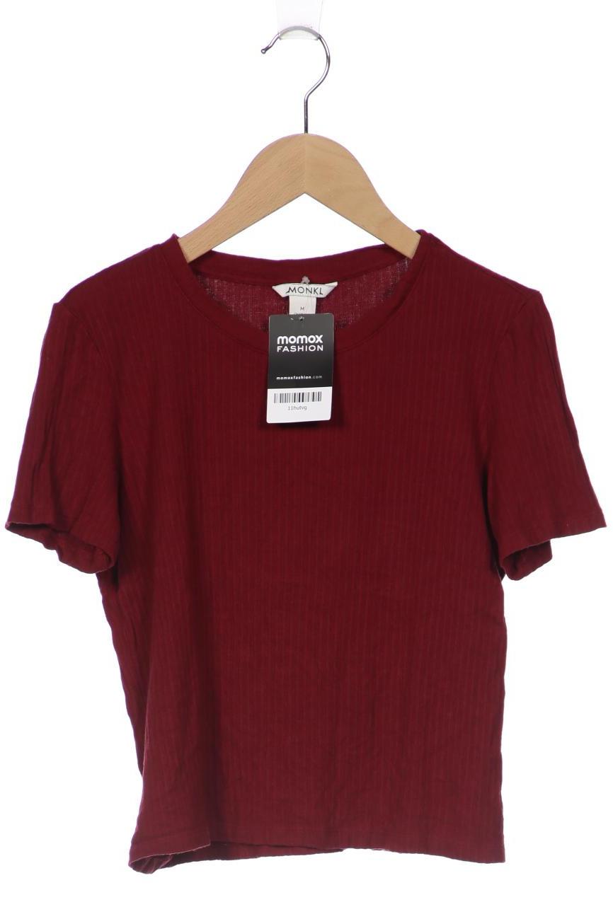 

Monki Damen T-Shirt, bordeaux, Gr. 38