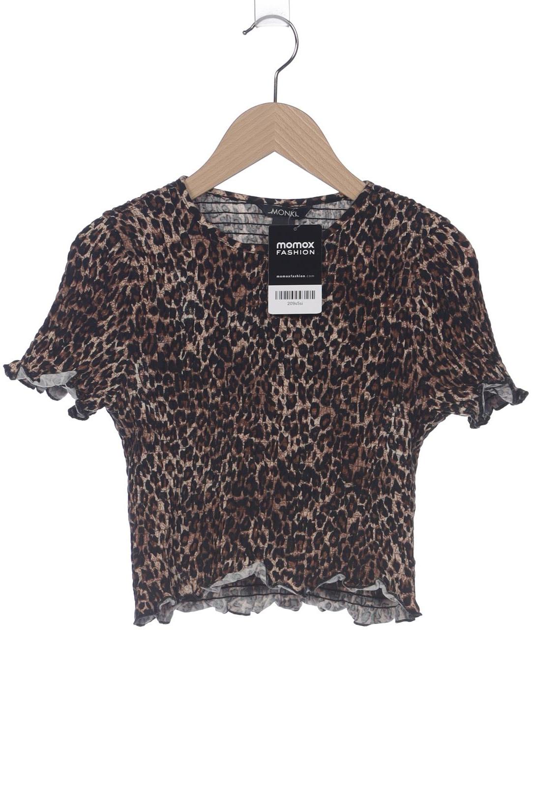 

Monki Damen T-Shirt, braun, Gr. 36