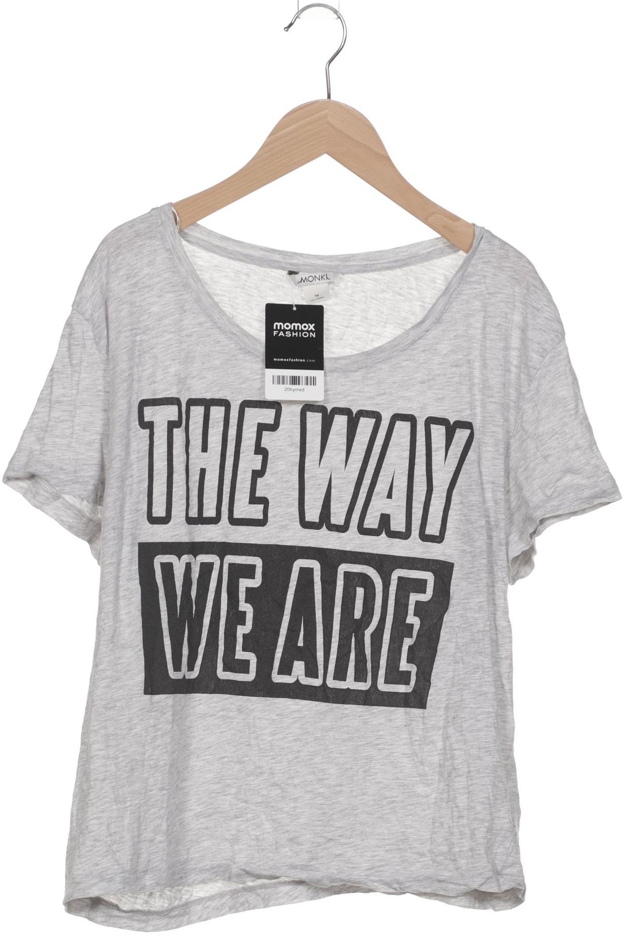 

Monki Damen T-Shirt, grau, Gr. 38