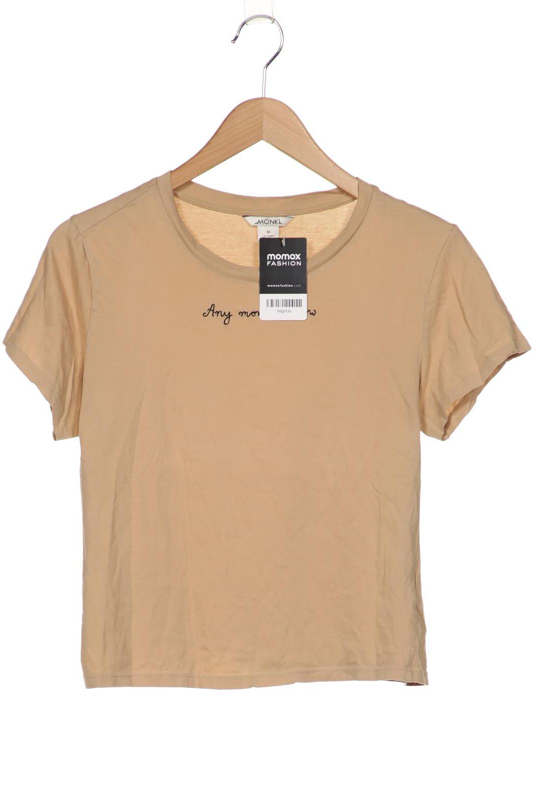 

Monki Damen T-Shirt, beige, Gr. 38