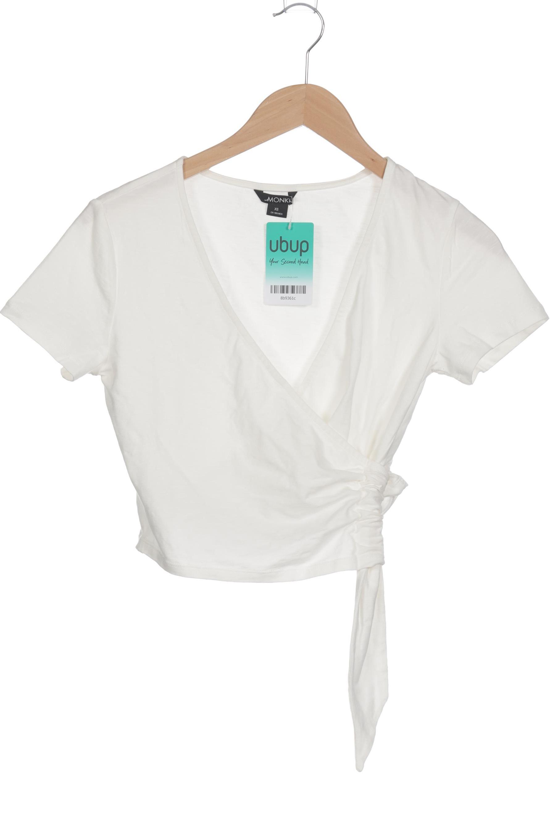 

Monki Damen T-Shirt, weiß, Gr. 34