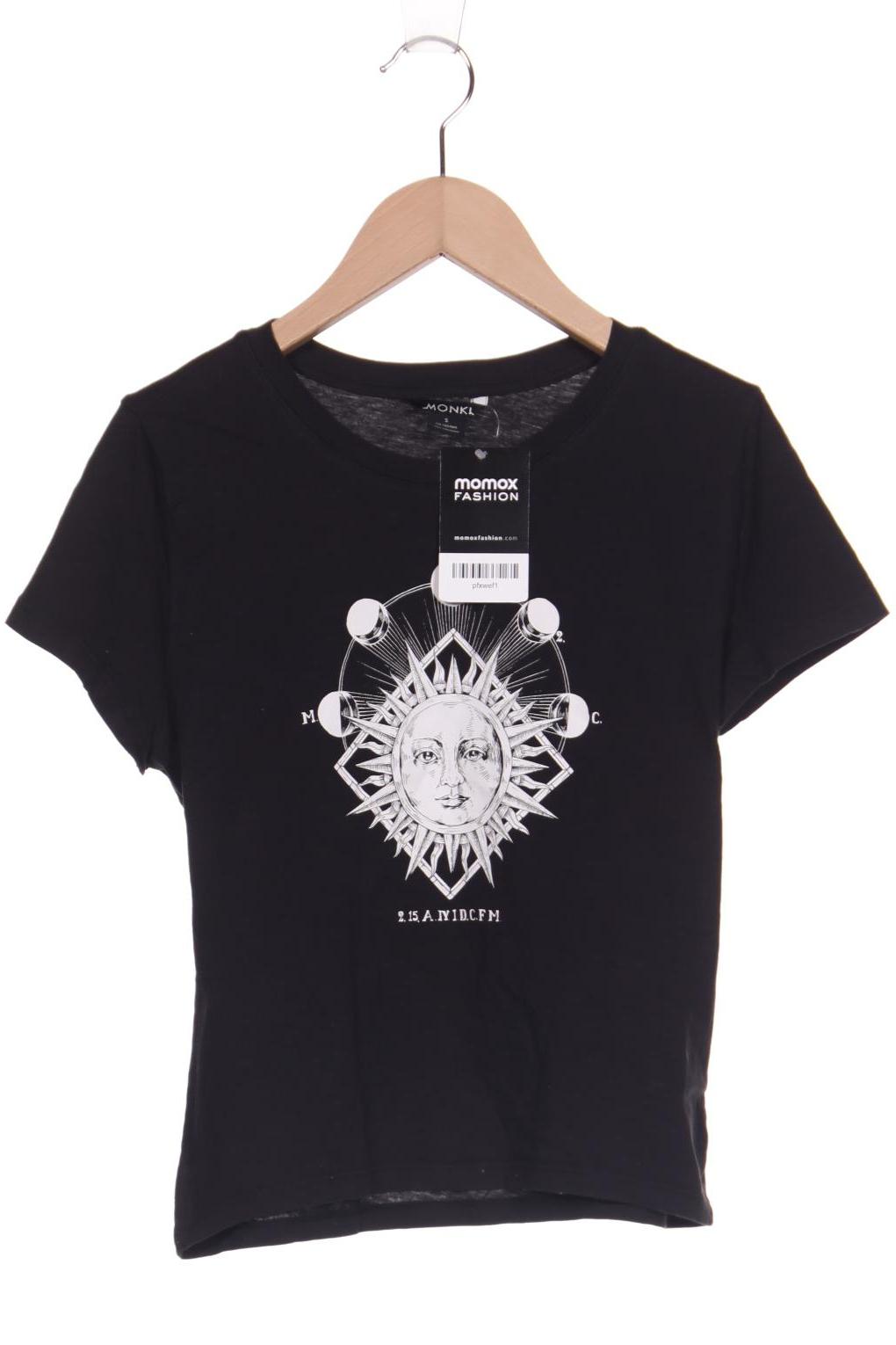

Monki Damen T-Shirt, schwarz, Gr. 36