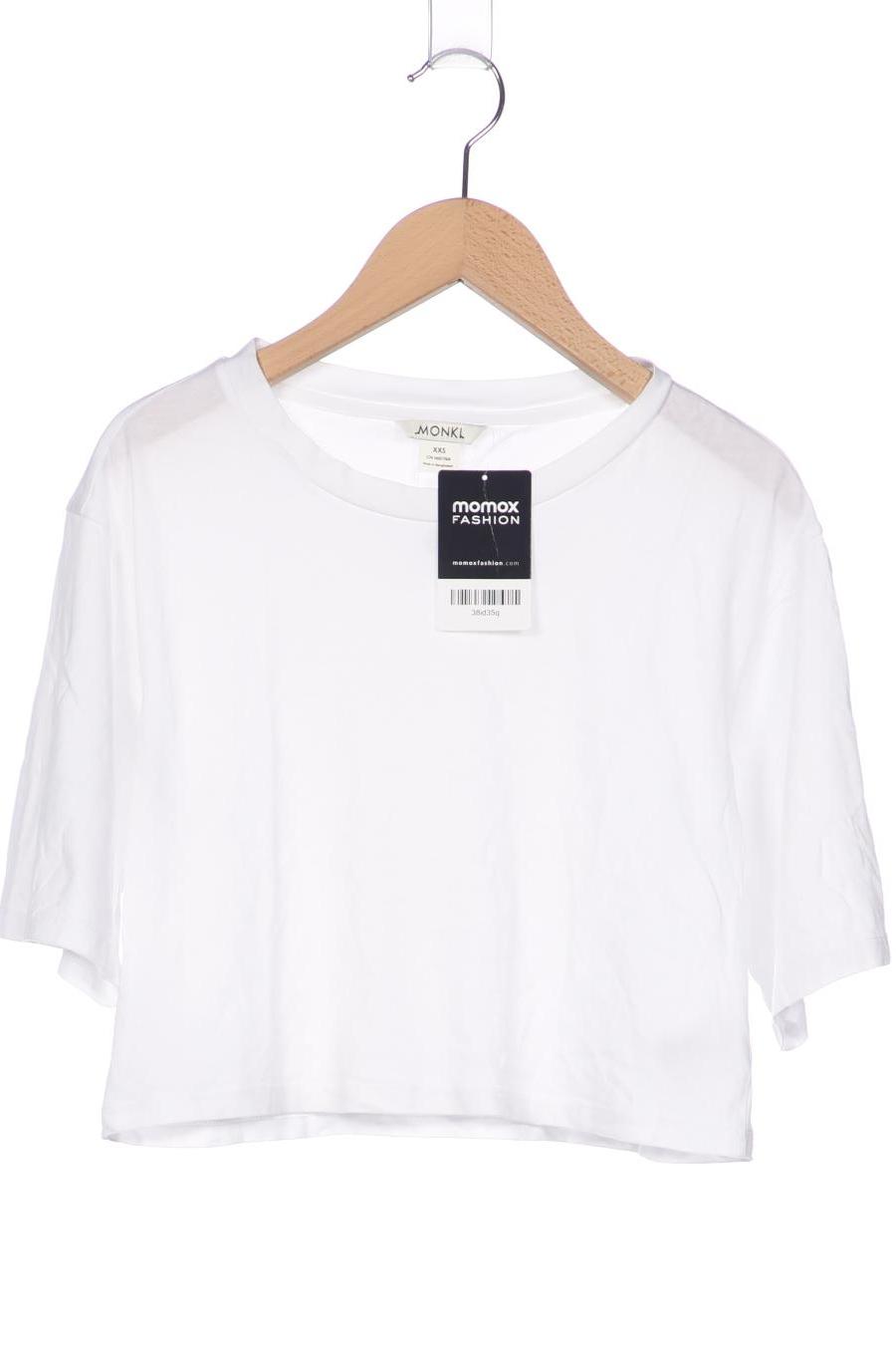 

Monki Damen T-Shirt, weiß, Gr. 32