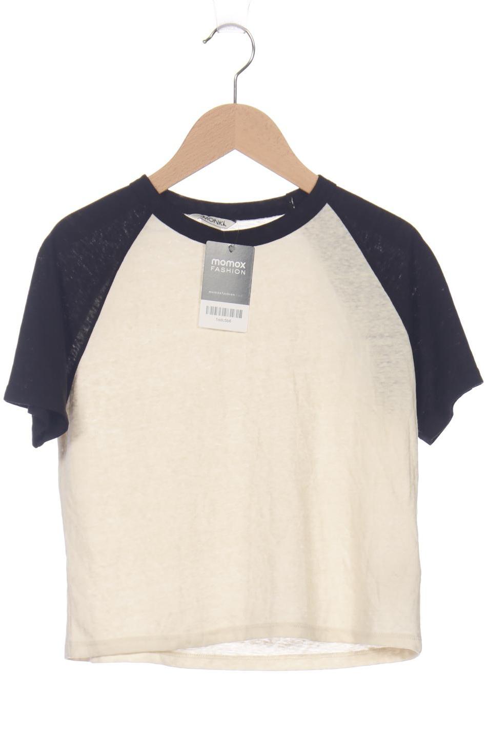 

Monki Damen T-Shirt, beige, Gr. 34