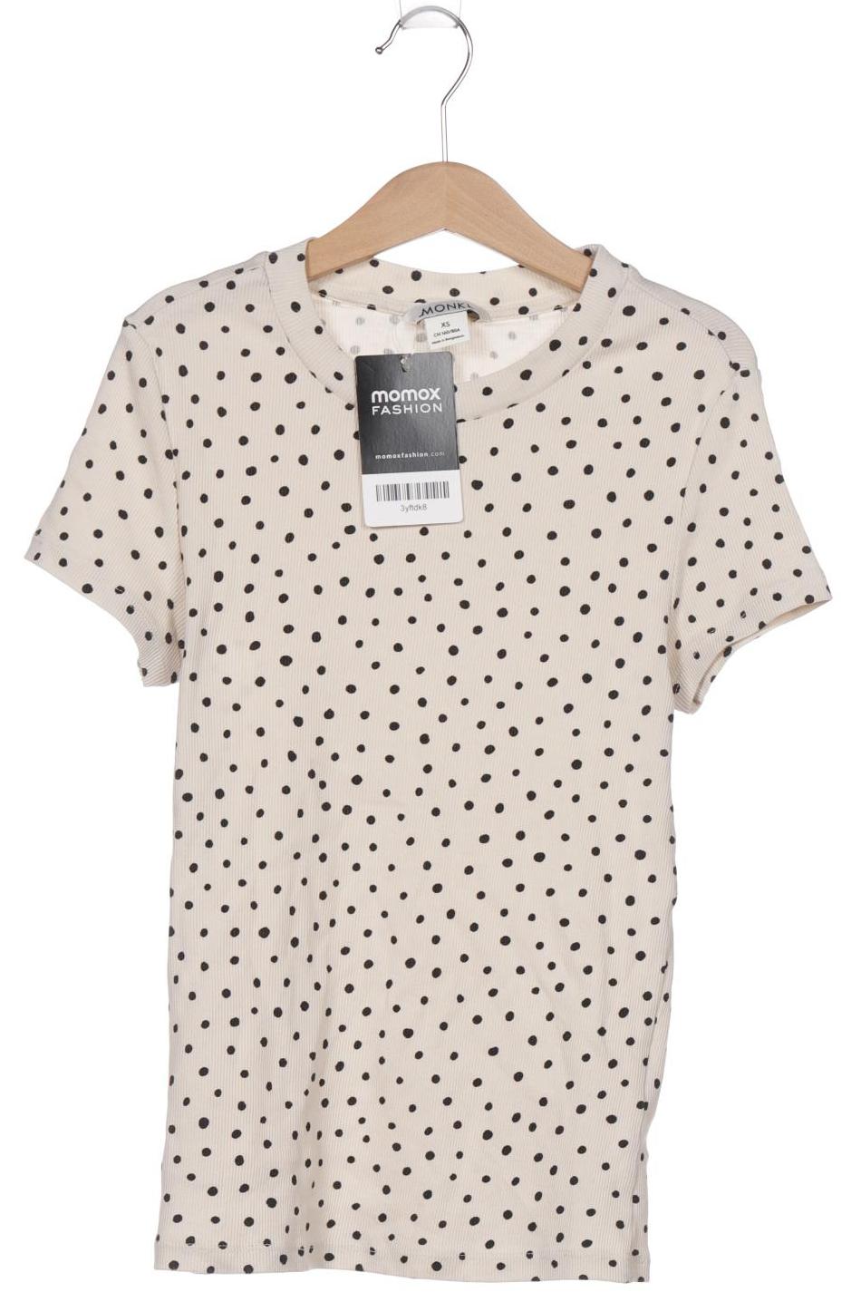 

MONKI Damen T-Shirt, cremeweiß