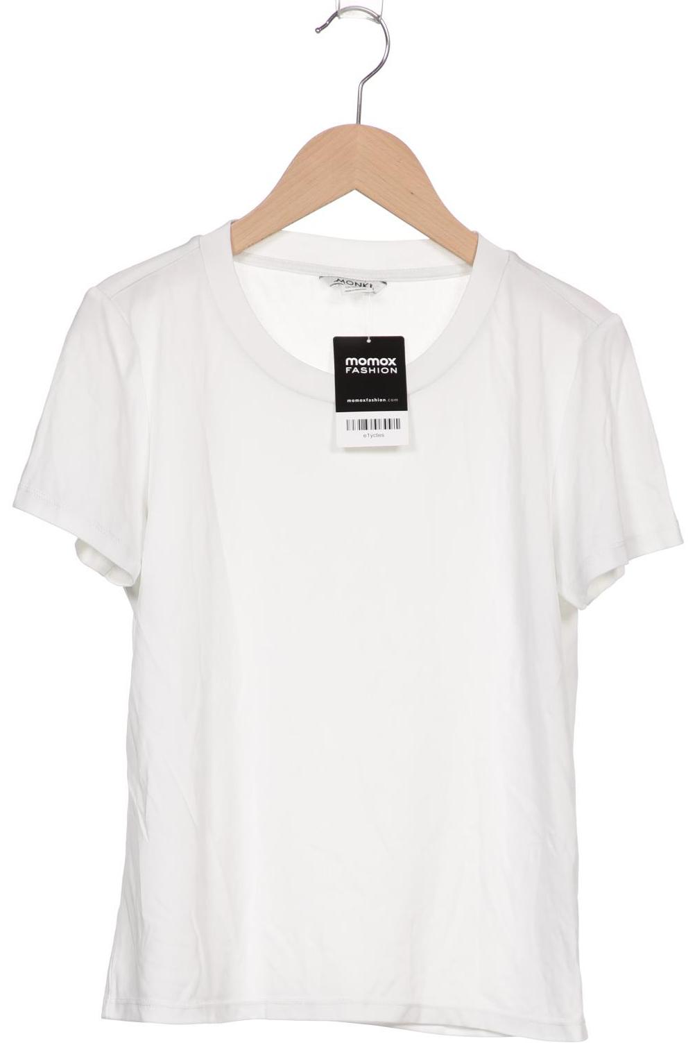 

Monki Damen T-Shirt, weiß, Gr. 34
