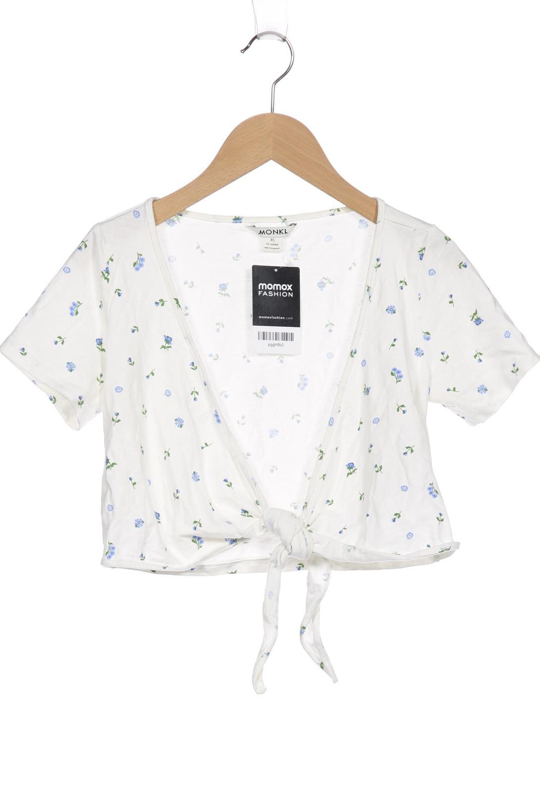 

Monki Damen T-Shirt, weiß, Gr. 34