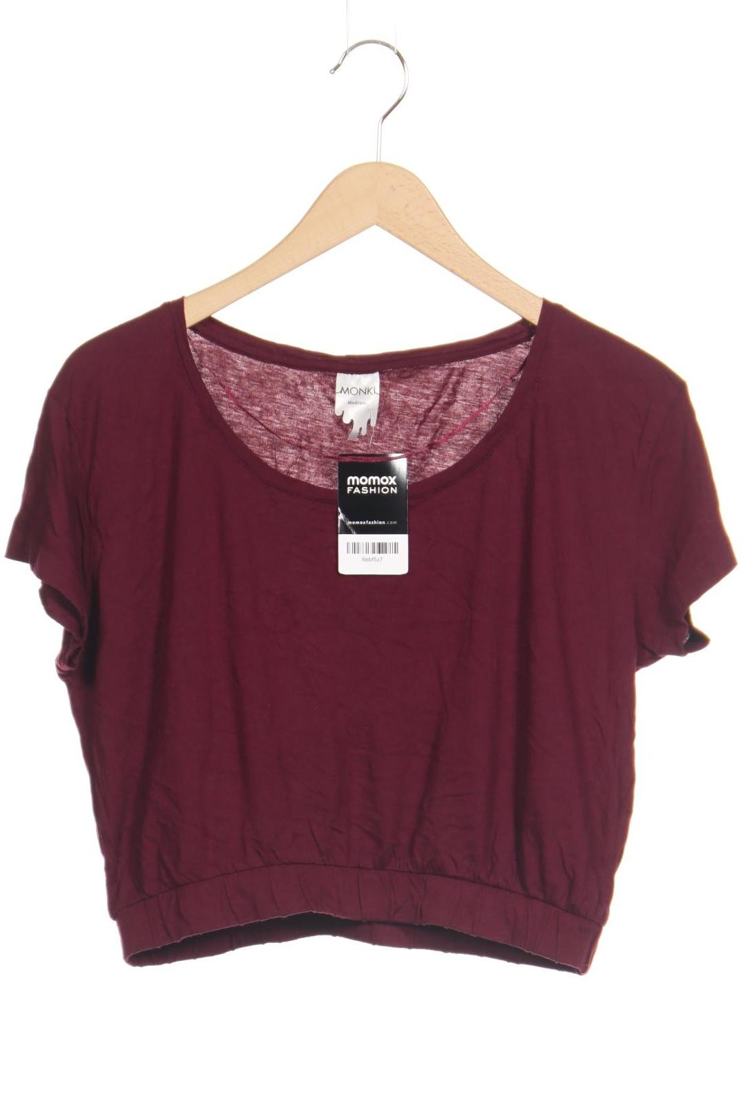 

Monki Damen T-Shirt, bordeaux, Gr. 38