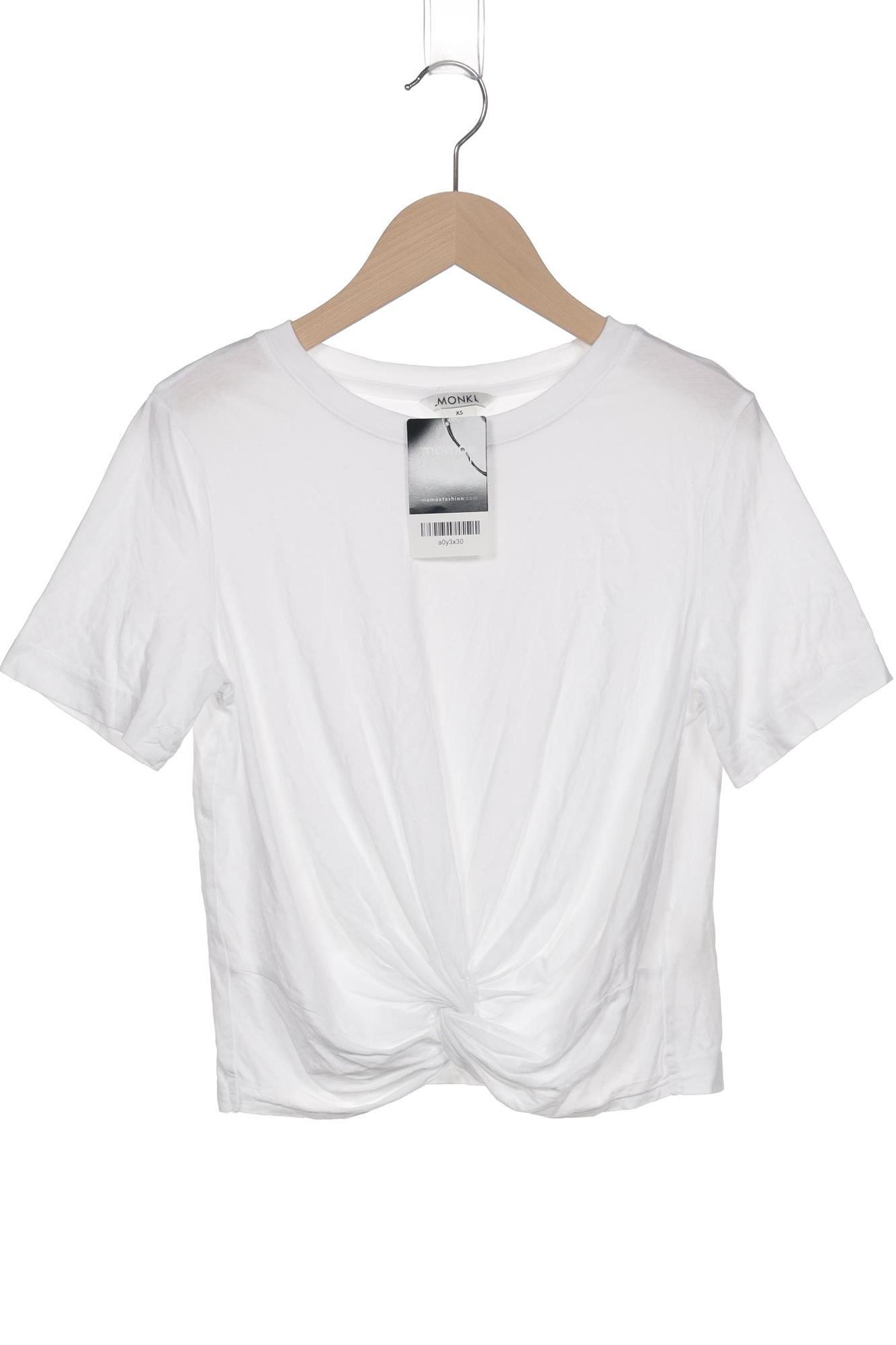 

Monki Damen T-Shirt, weiß, Gr. 34