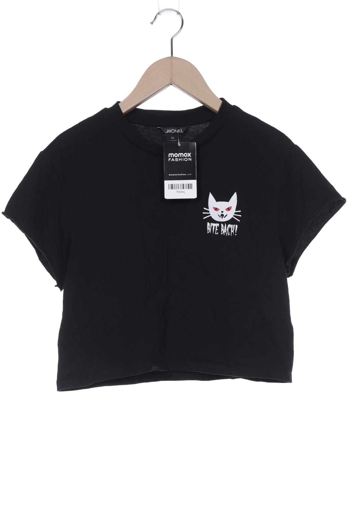 

Monki Damen T-Shirt, schwarz, Gr. 34