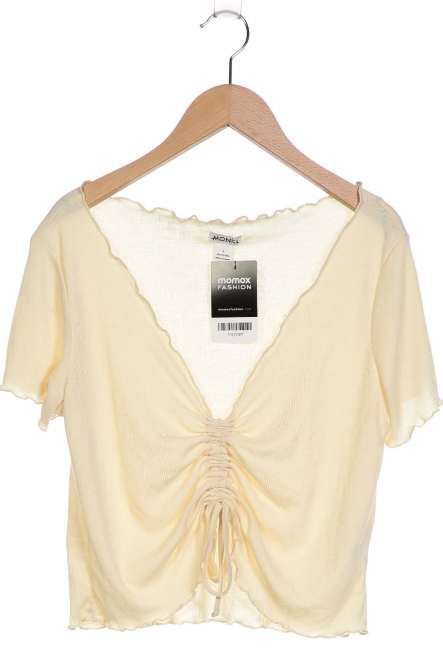 

Monki Damen T-Shirt, gelb, Gr. 42