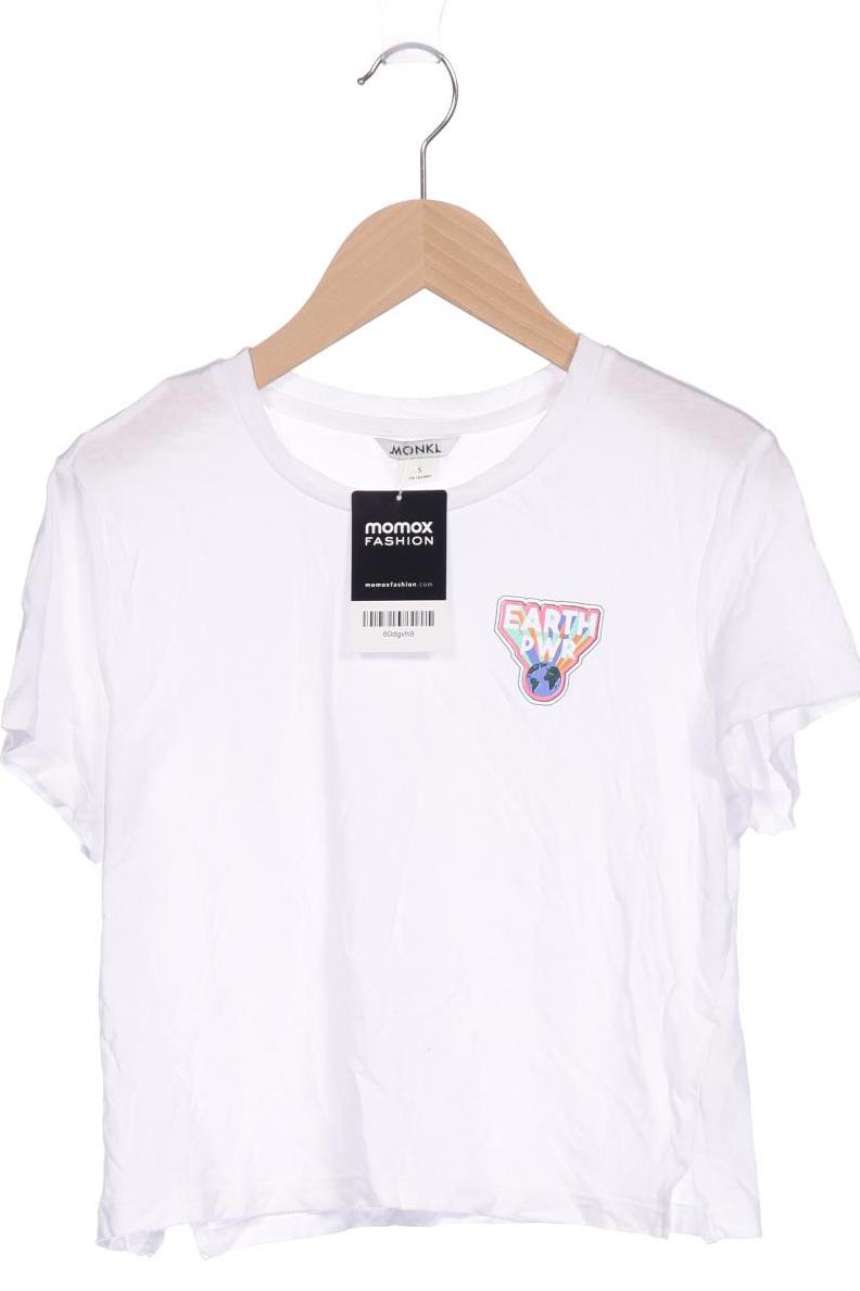 

Monki Damen T-Shirt, weiß, Gr. 36