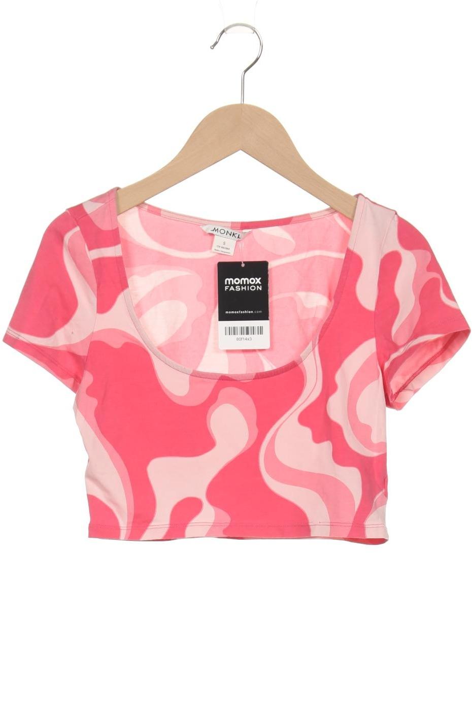 

Monki Damen T-Shirt, pink, Gr. 36