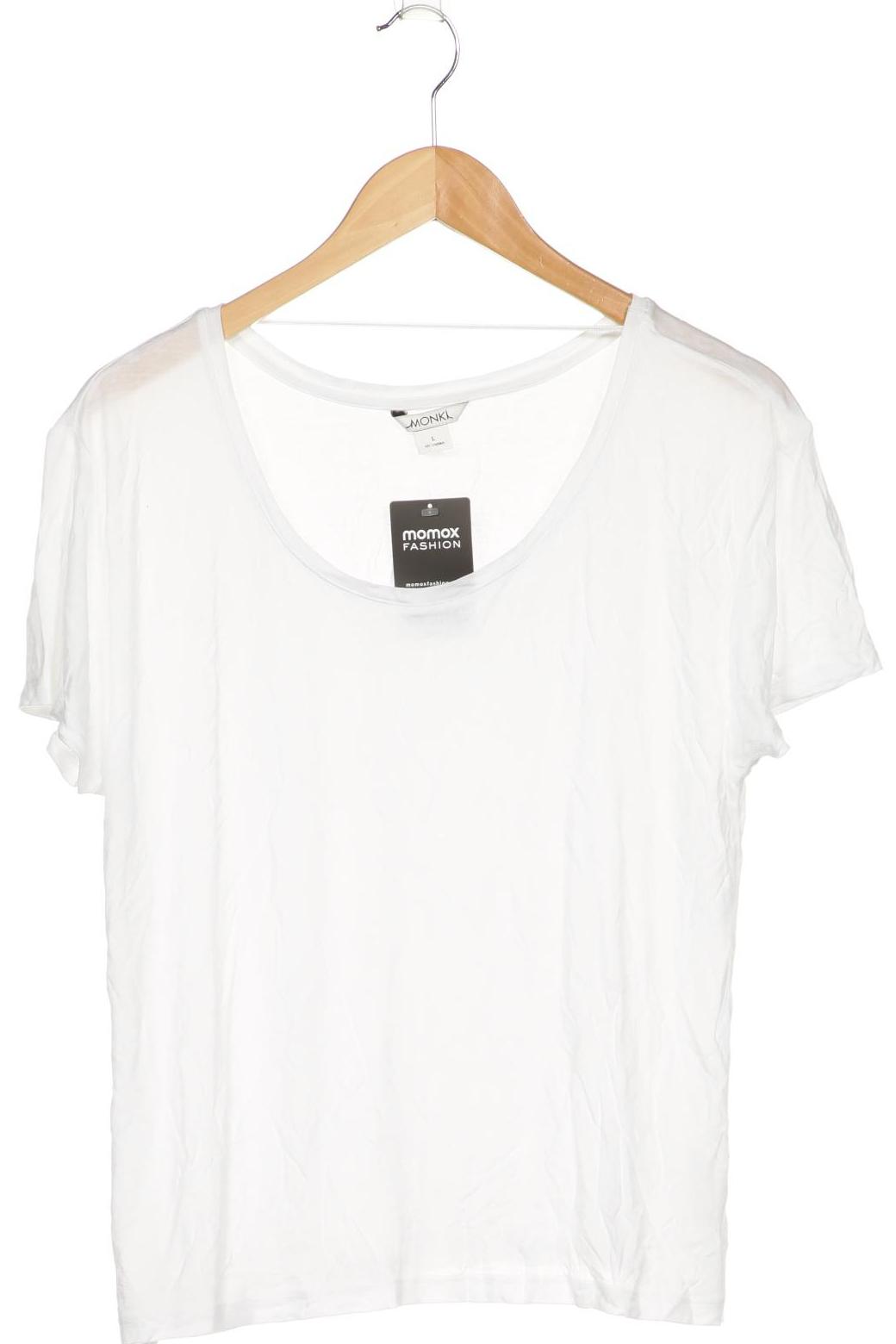 

Monki Damen T-Shirt, weiß, Gr. 42