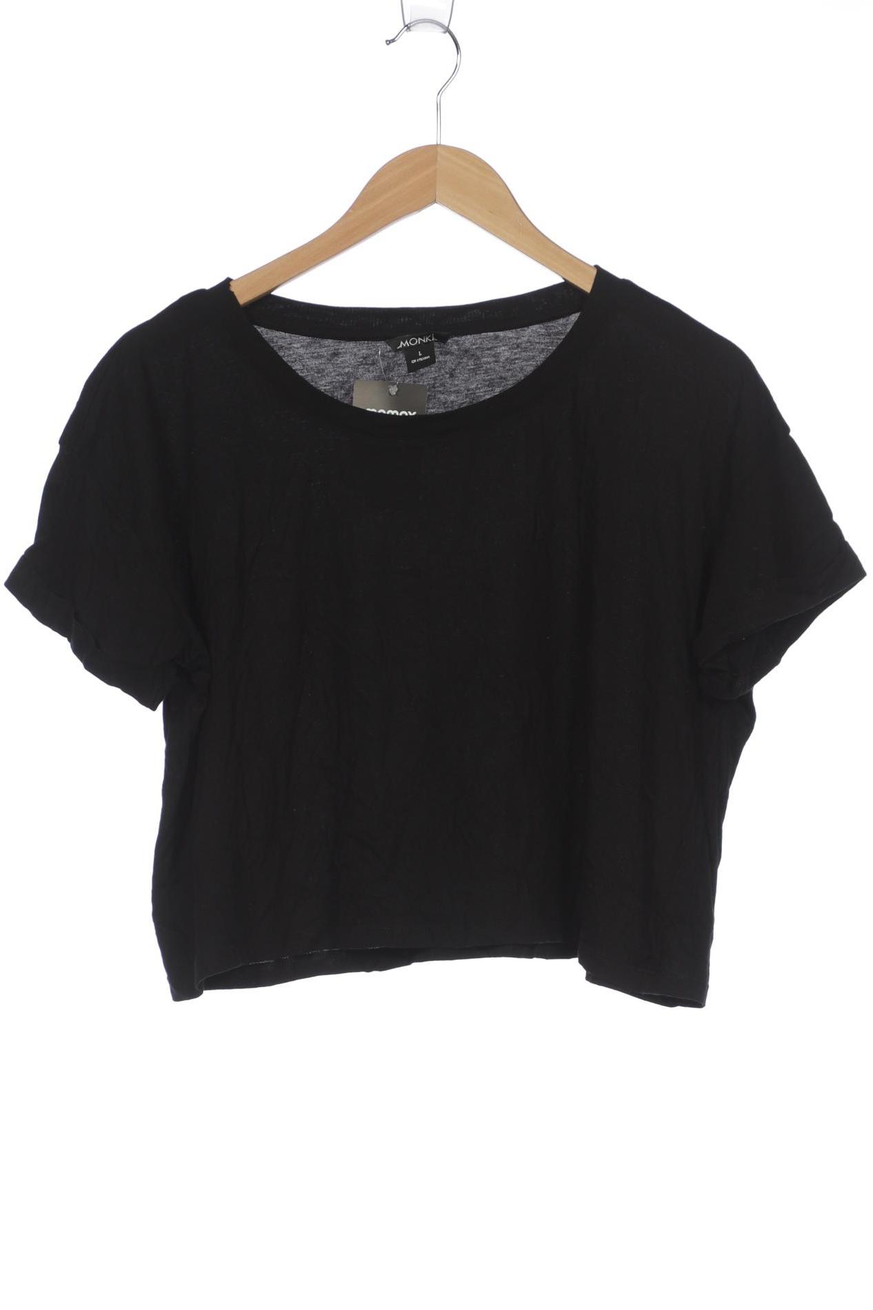 

Monki Damen T-Shirt, schwarz, Gr. 42