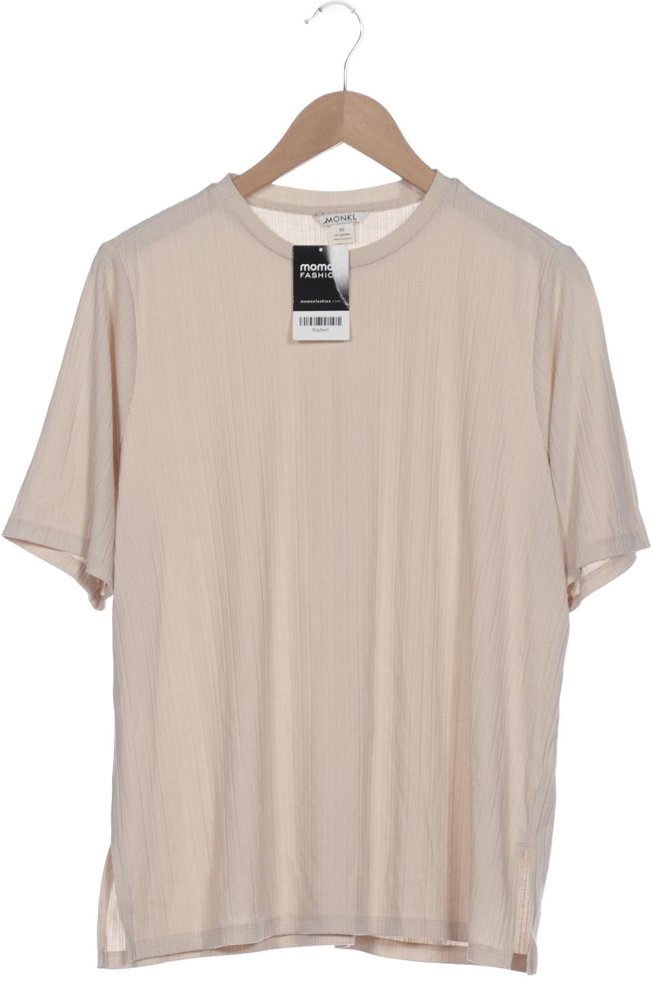 

Monki Damen T-Shirt, beige, Gr. 34