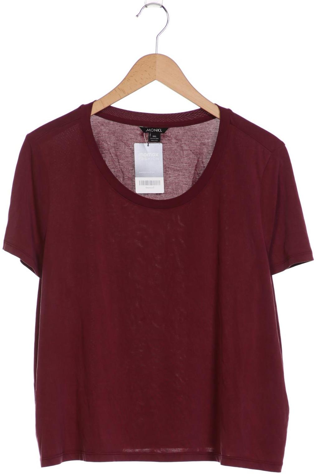 

Monki Damen T-Shirt, bordeaux, Gr. 46