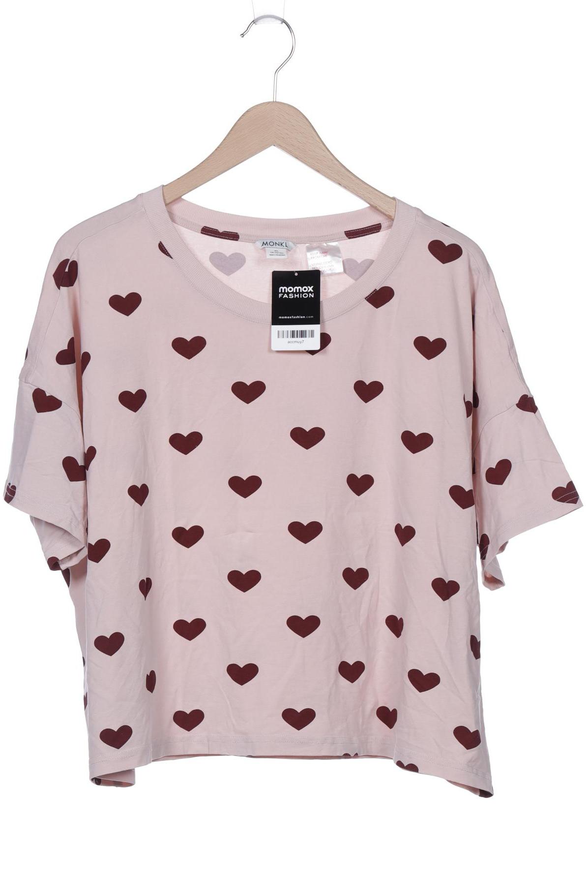 

Monki Damen T-Shirt, pink, Gr. 44