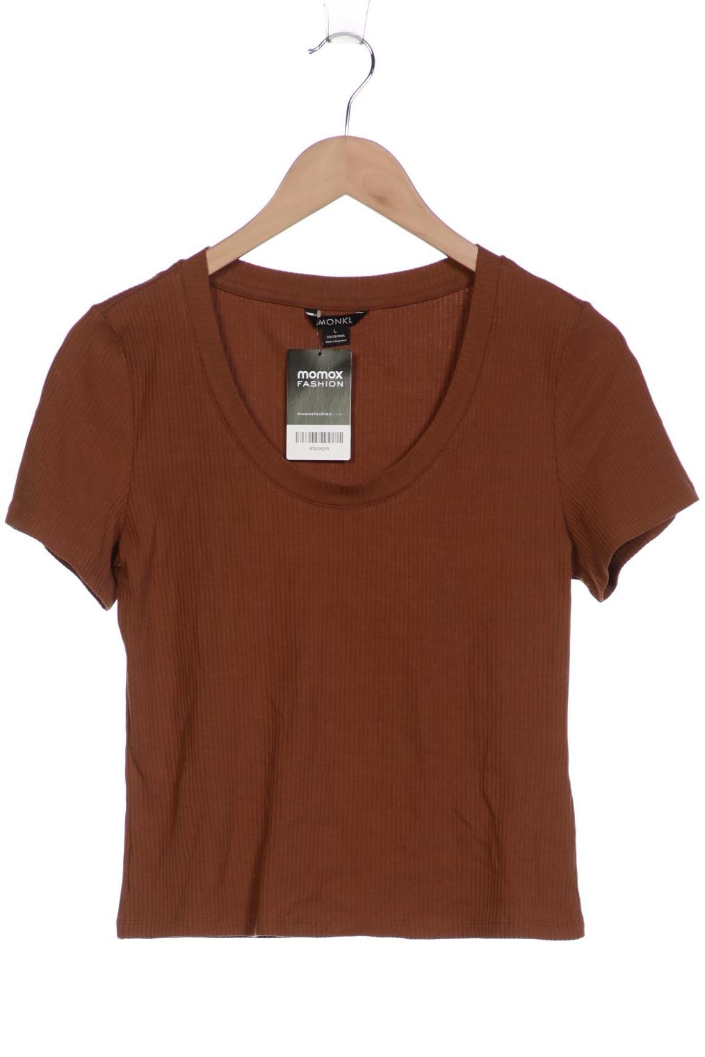 

Monki Damen T-Shirt, braun, Gr. 42