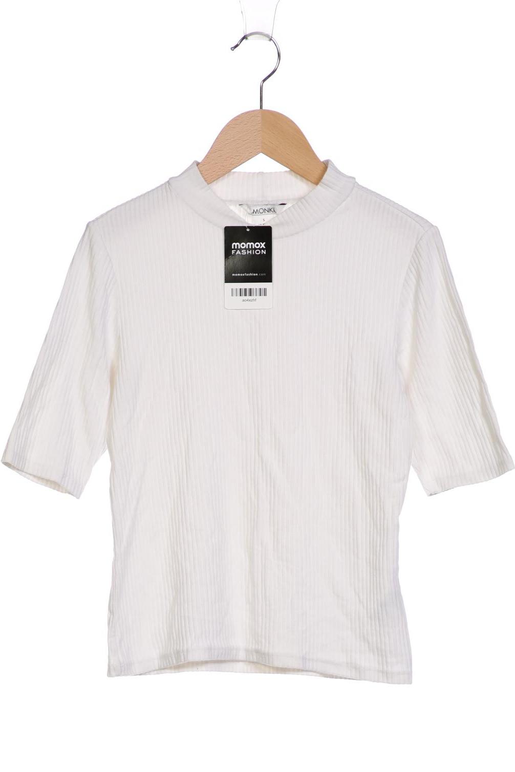 

Monki Damen T-Shirt, weiß, Gr. 36