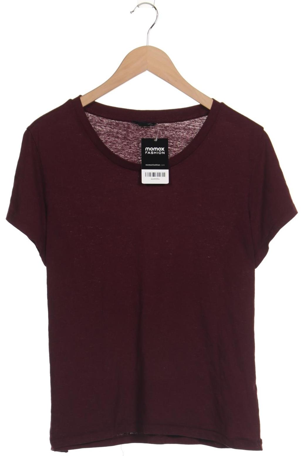 

Monki Damen T-Shirt, bordeaux, Gr. 42