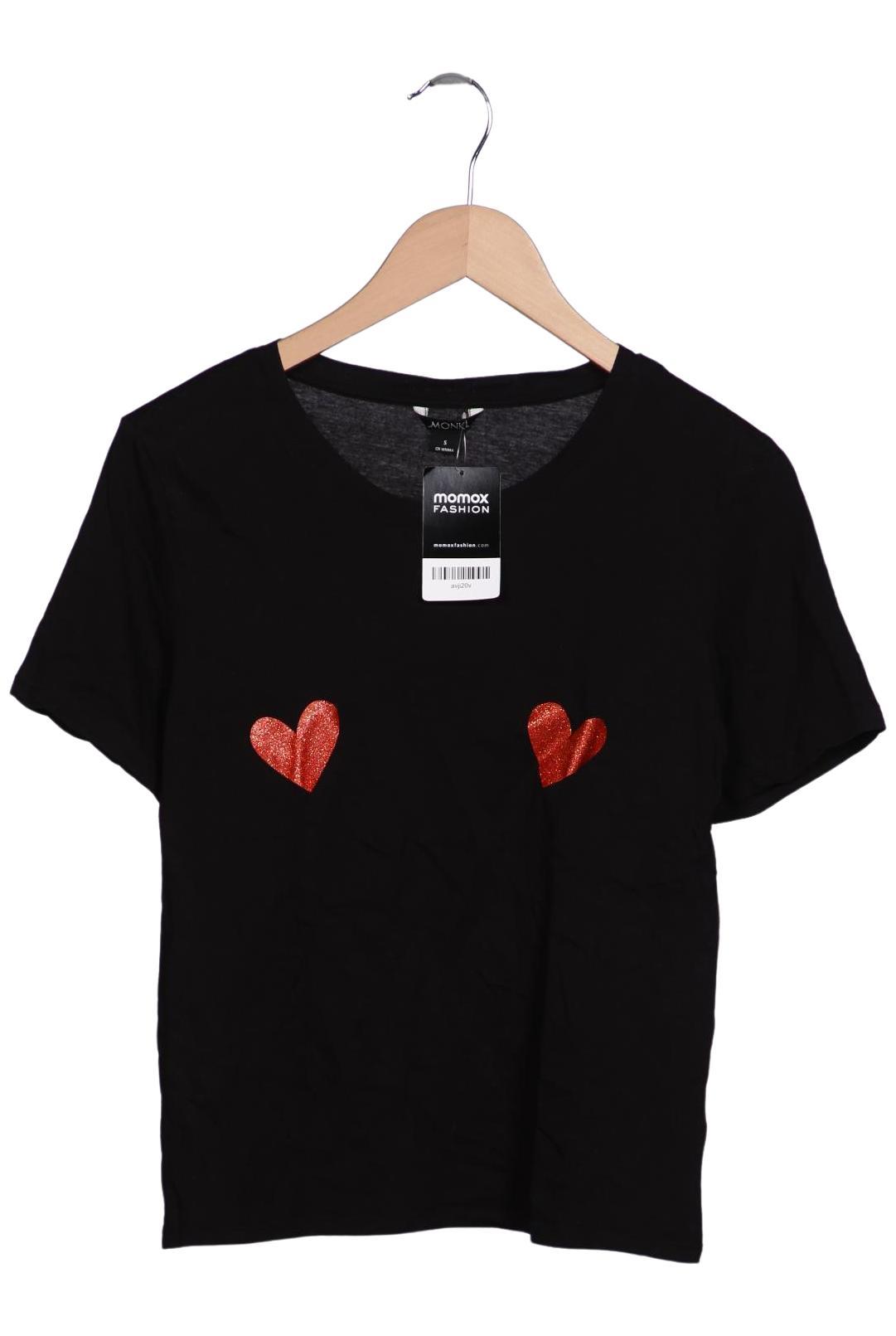 

Monki Damen T-Shirt, schwarz, Gr. 36
