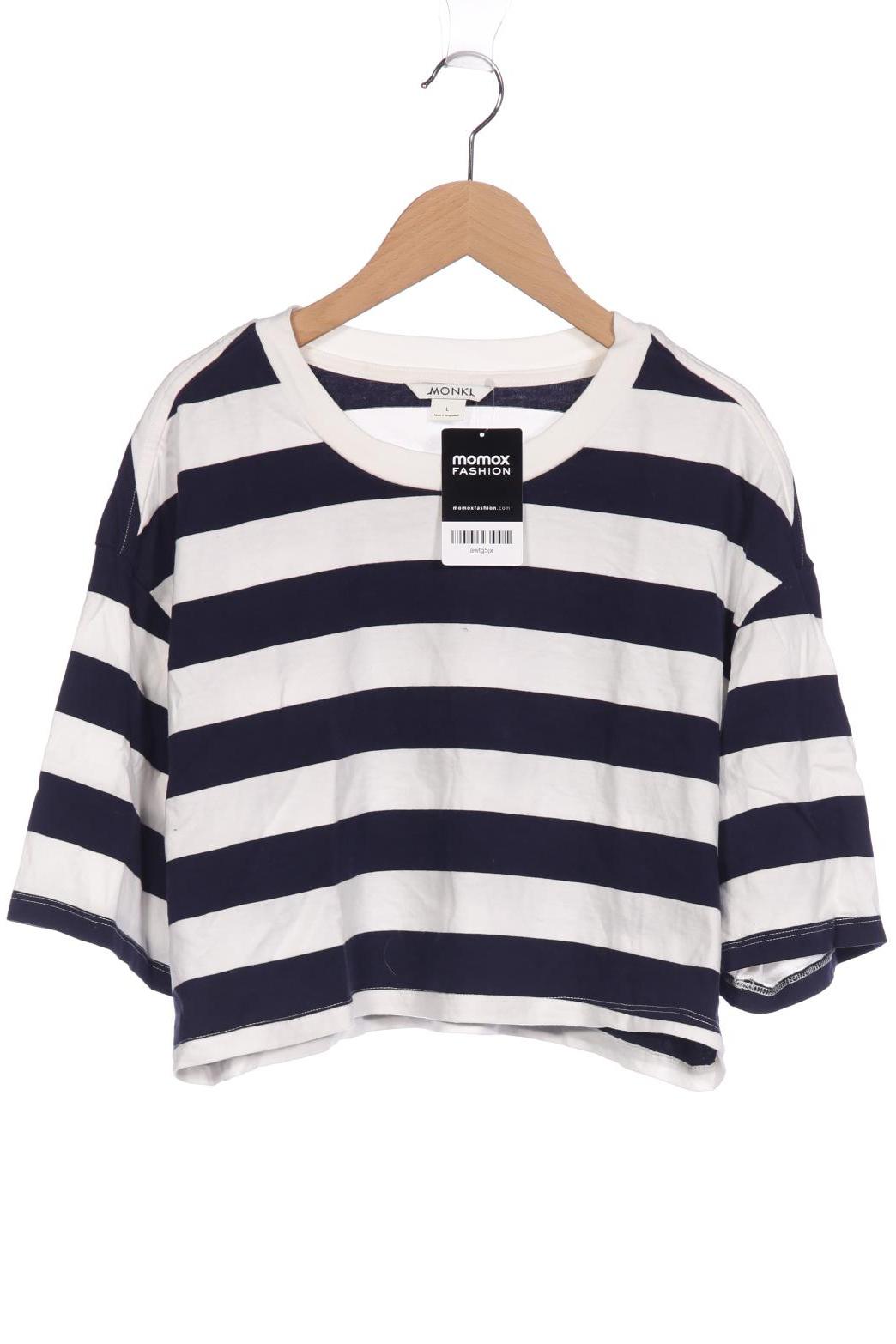 

MONKI Damen T-Shirt, marineblau