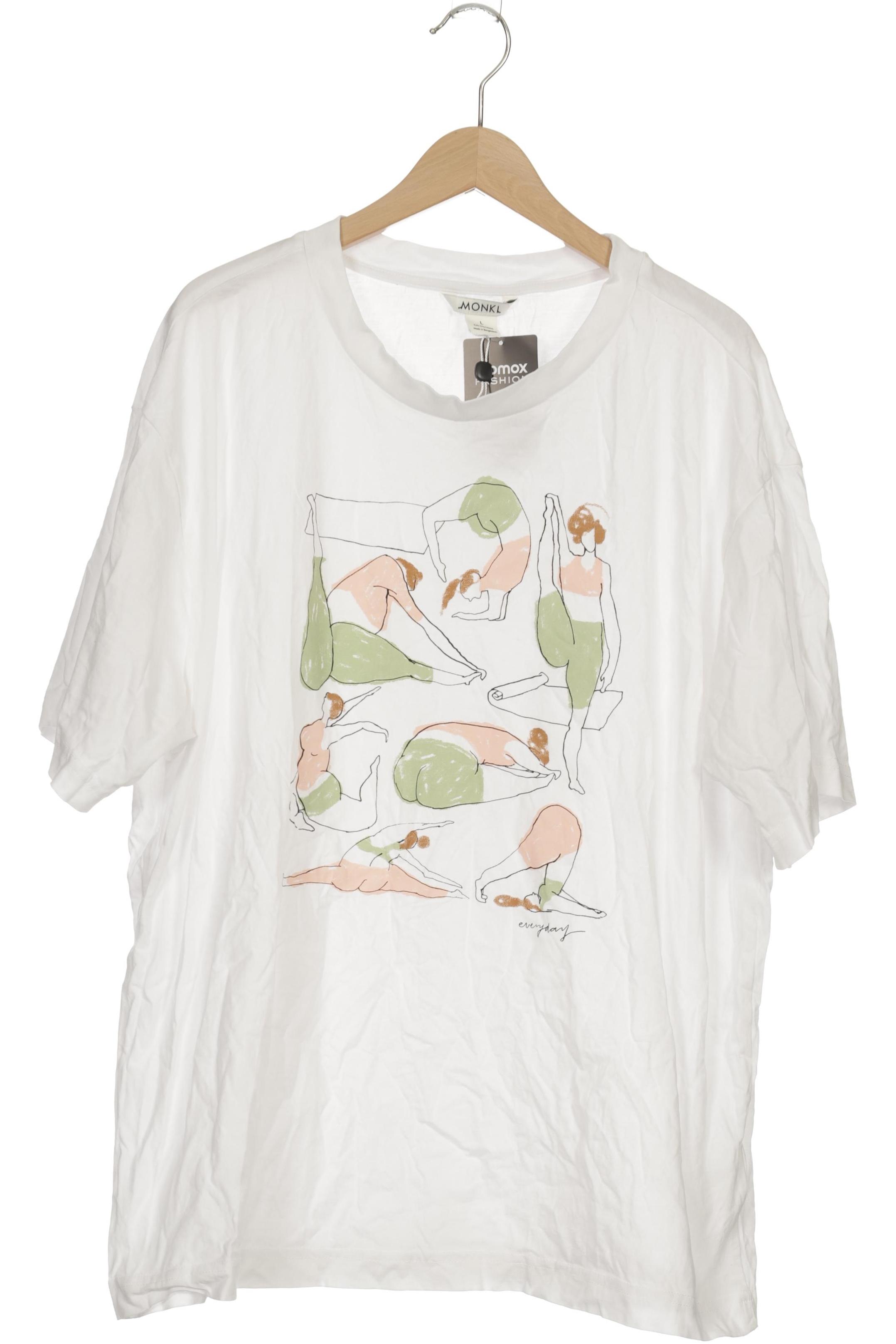 

Monki Damen T-Shirt, weiß, Gr. 42