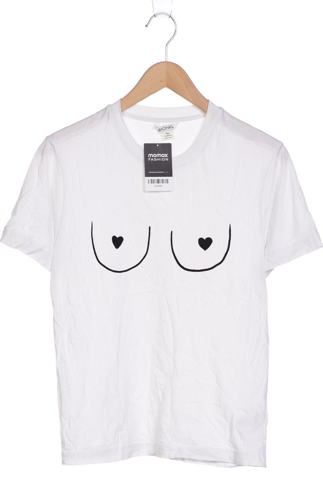

MONKI Damen T-Shirt, weiß