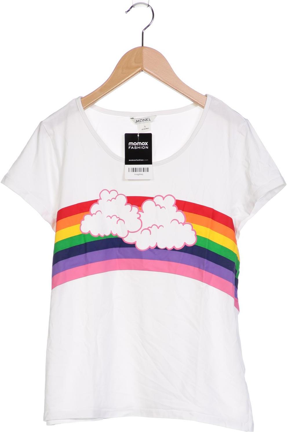 

Monki Damen T-Shirt, weiß, Gr. 36