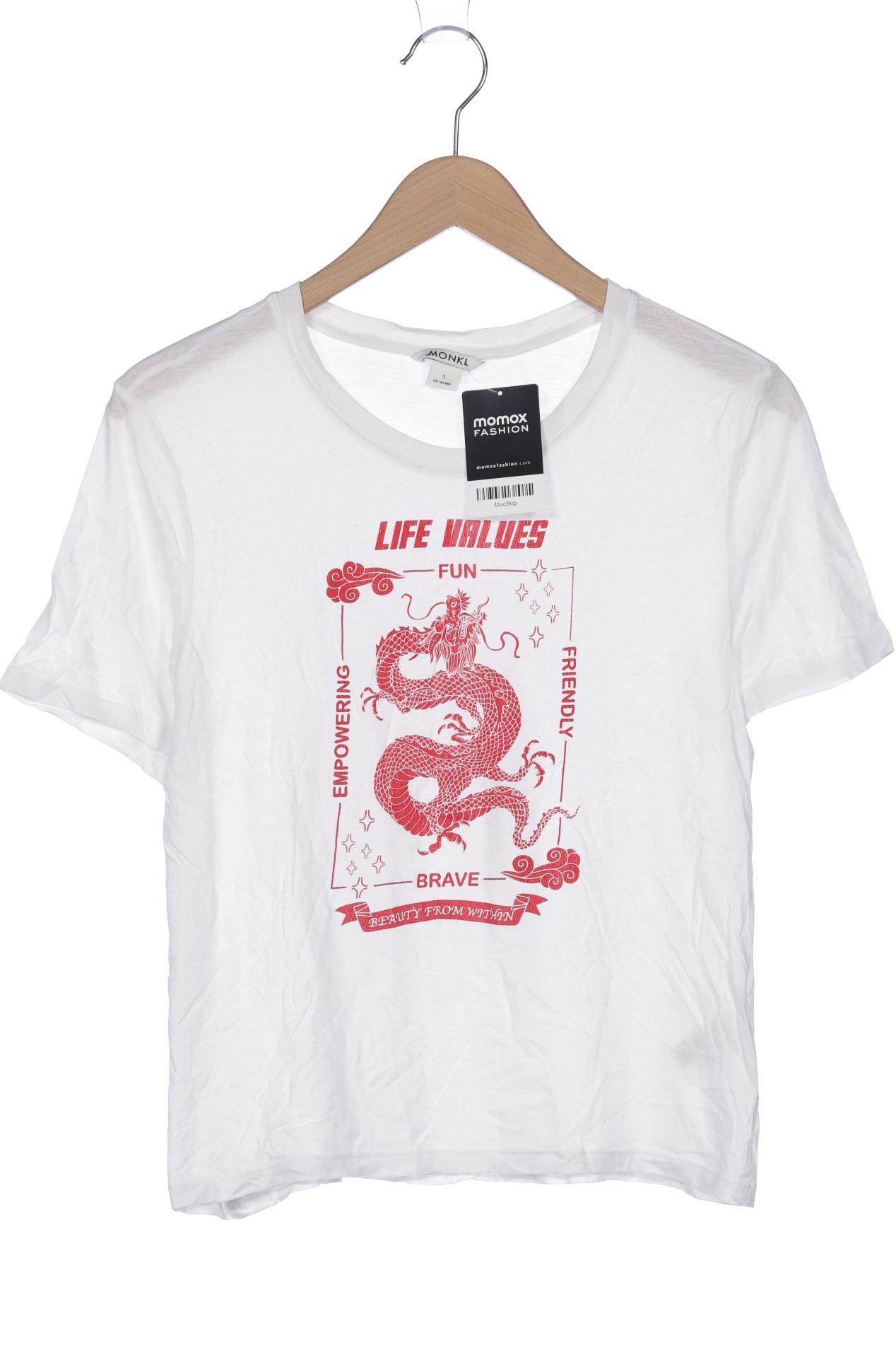 

MONKI Damen T-Shirt, weiß