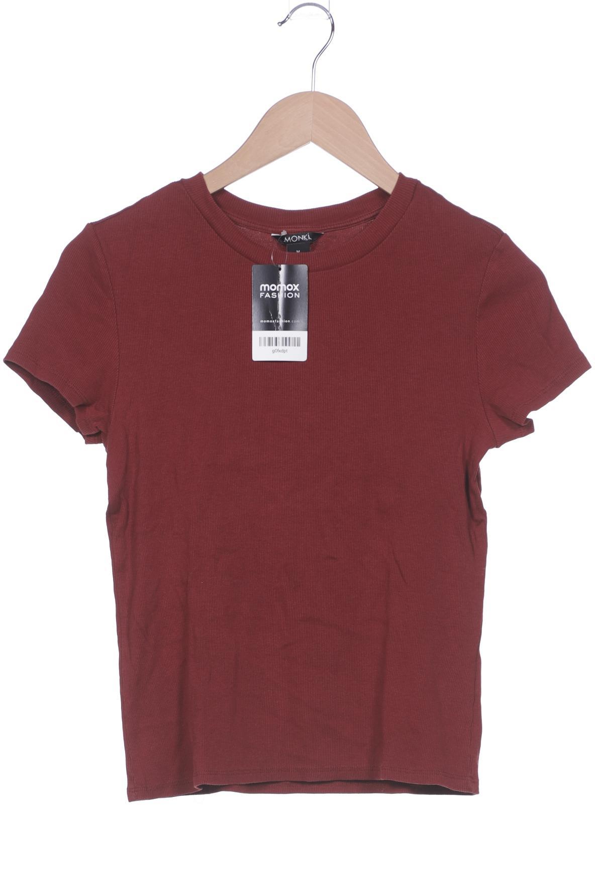 

Monki Damen T-Shirt, bordeaux, Gr. 38