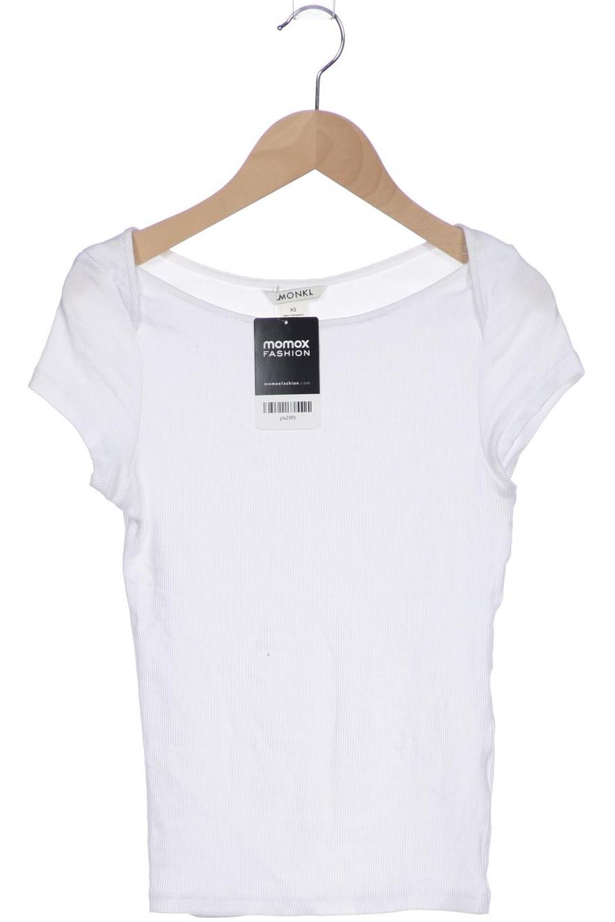 

Monki Damen T-Shirt, weiß, Gr. 34