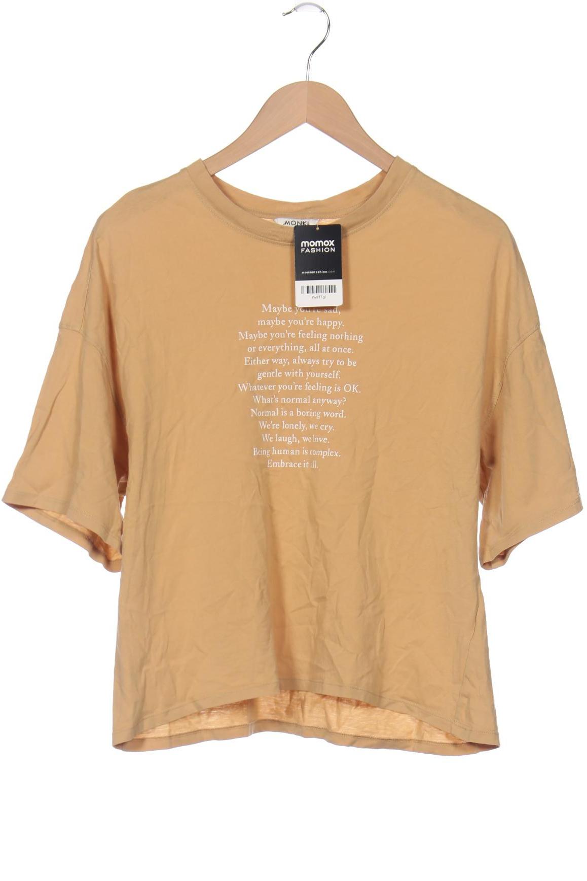 

Monki Damen T-Shirt, beige, Gr. 36