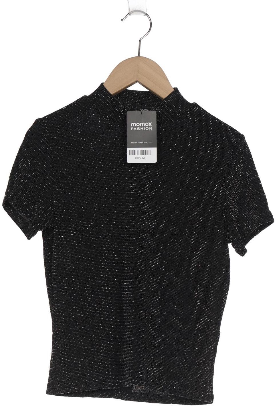 

Monki Damen T-Shirt, schwarz, Gr. 36