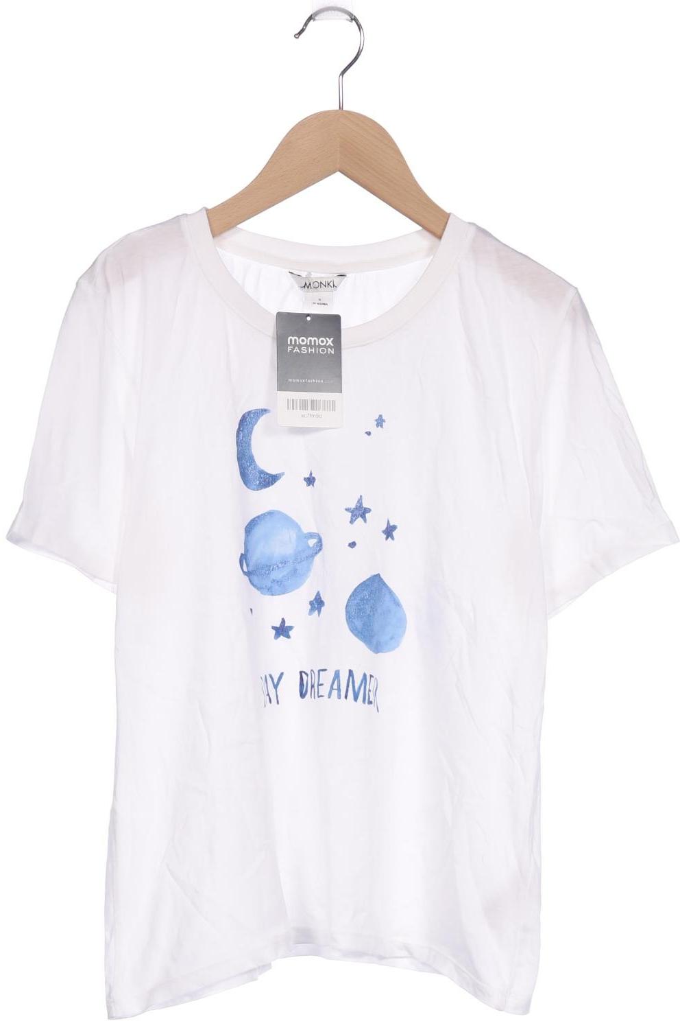 

Monki Damen T-Shirt, weiß, Gr. 36