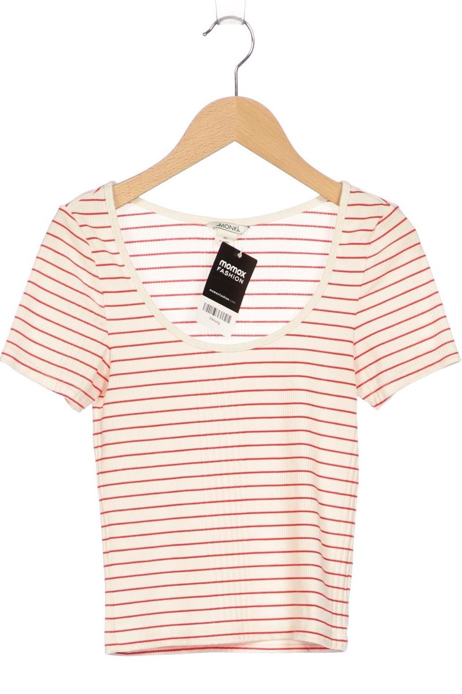 

Monki Damen T-Shirt, weiß, Gr. 34